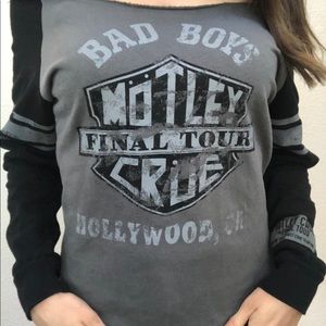 Motley Crue official off the shoulder sweatshirt